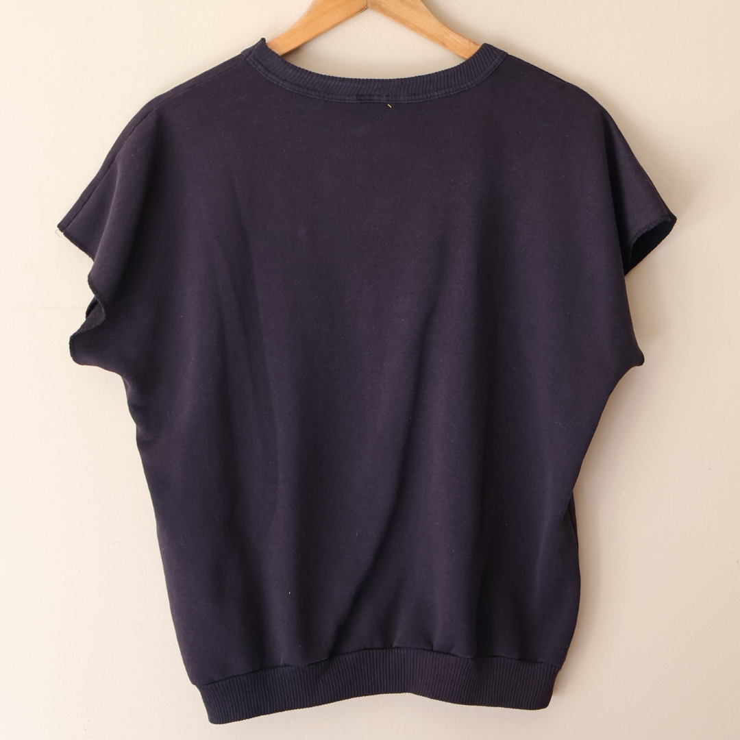 1980s Harley Davidson Cut Off Sleeve Eagle Crewneck