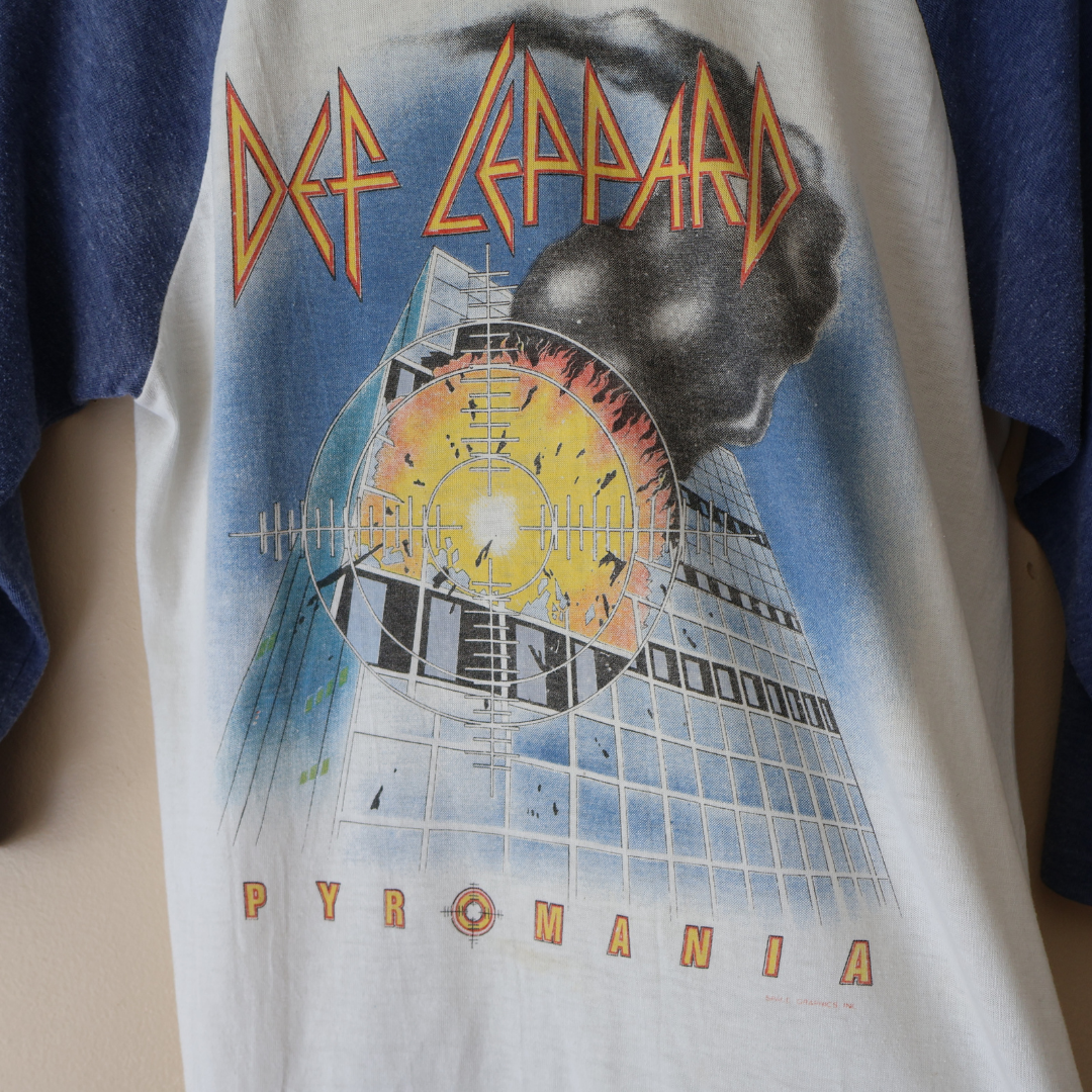 80s Def Leppard Raglan Tee