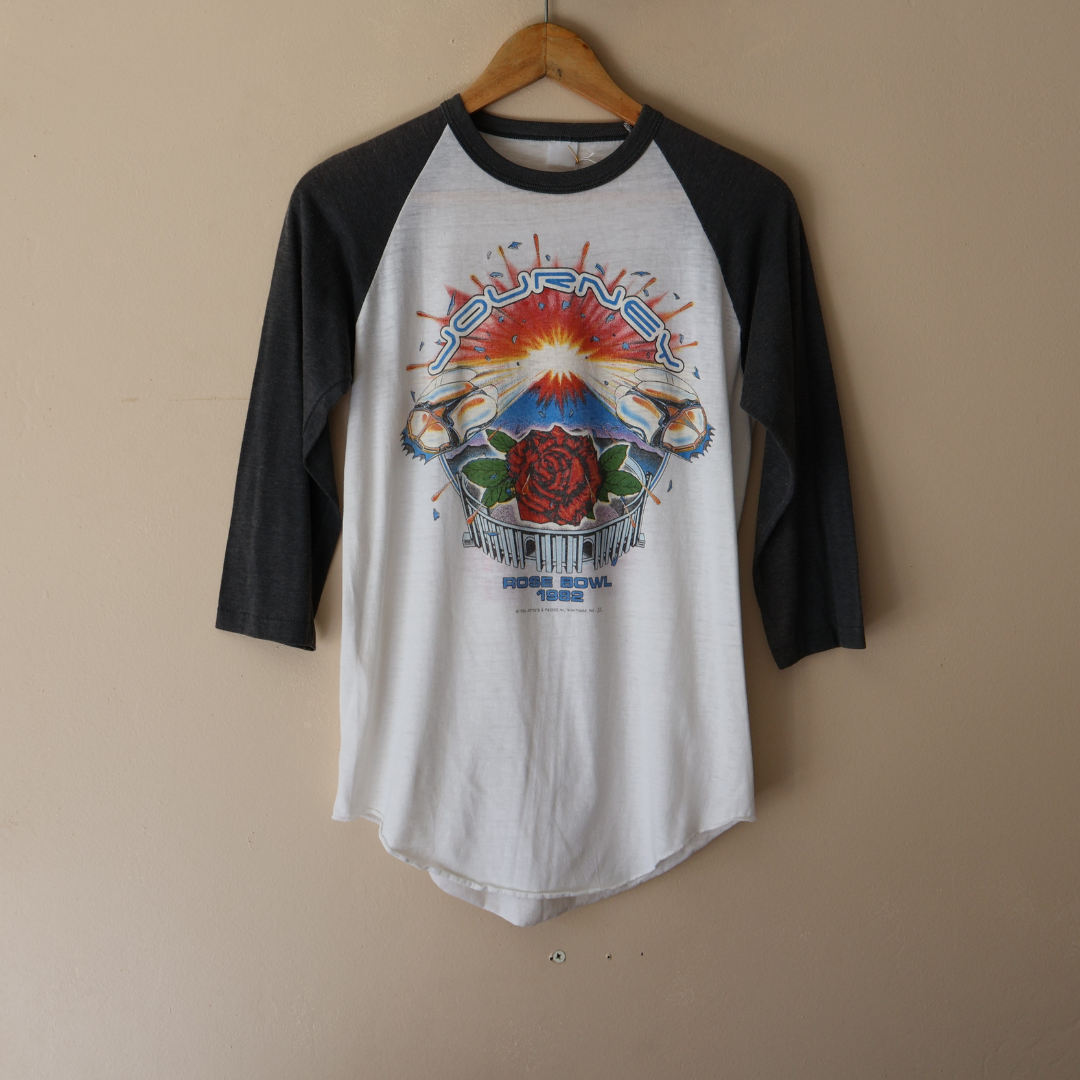 80s Journey Rose Bowl Raglan Tee
