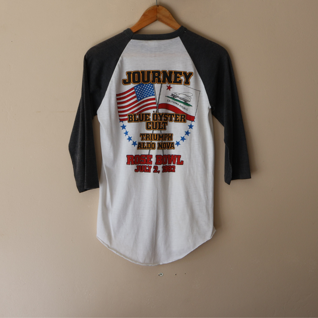 80s Journey Rose Bowl Raglan Tee