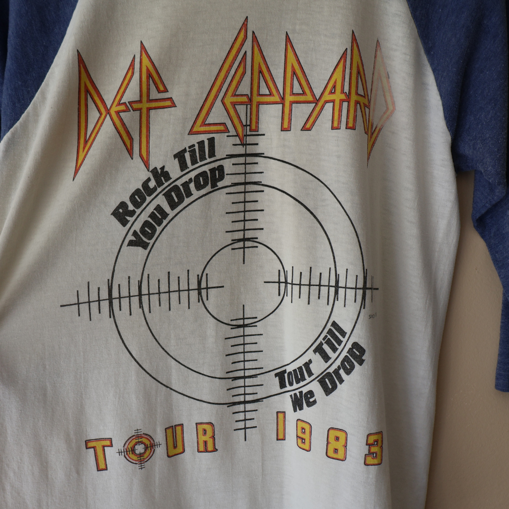 80s Def Leppard Raglan Tee