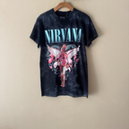 Nirvana Tie Dye Tee Gray
