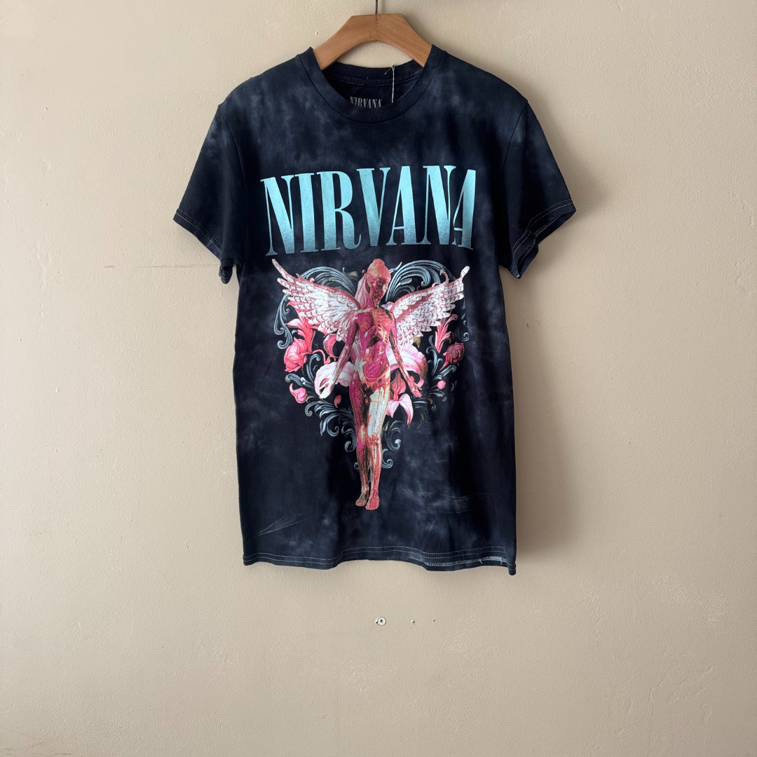 Nirvana Tie Dye Tee Gray
