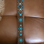 Briella Brown Turquoise Western Belt