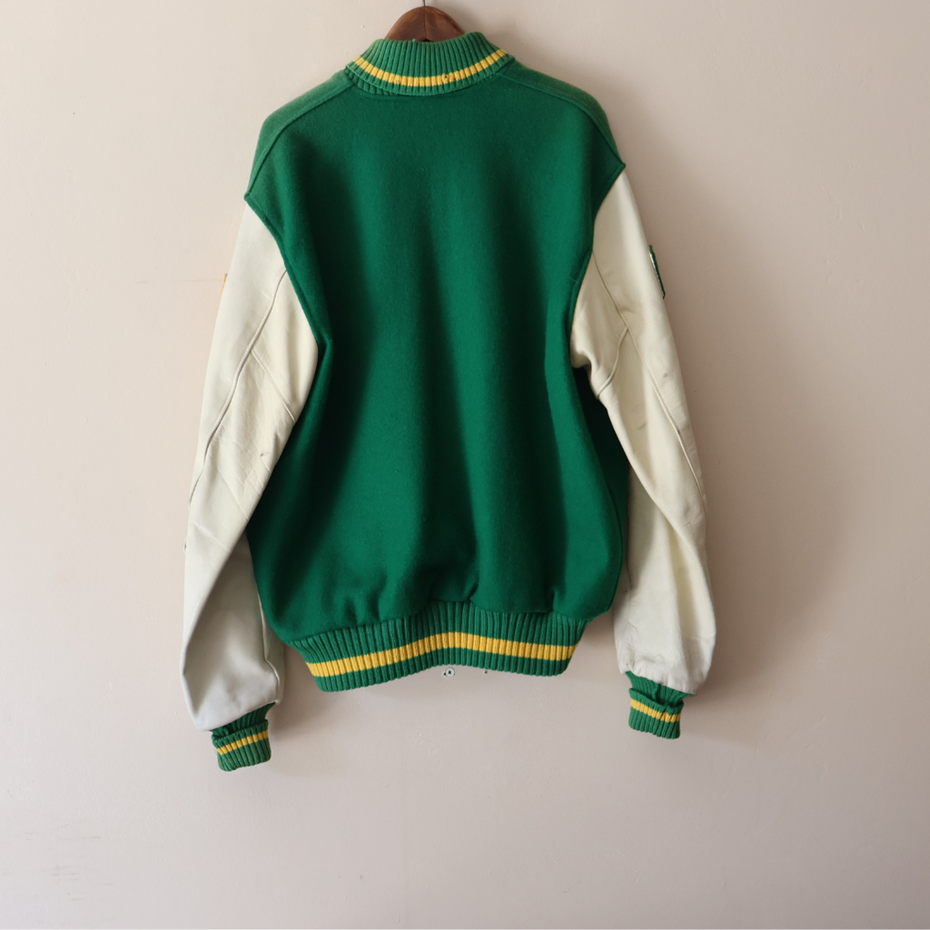 Vintage Varsity Jacket Green