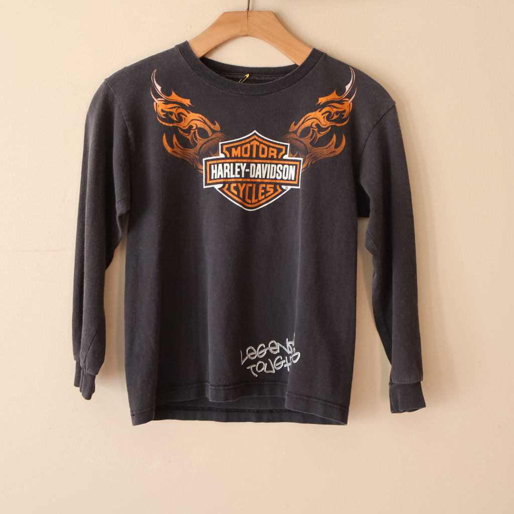 Harley Davidson Long Sleeve Crop Top