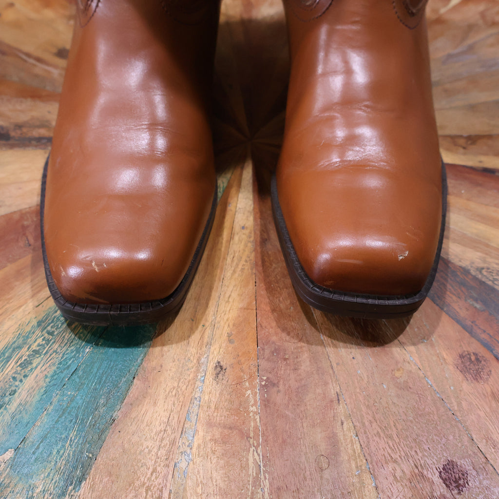 Brown Eagle Design Cowboy Boots