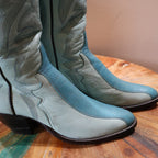 Light and Dark Teal Cowboy Boots