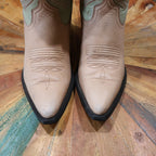 Tan and Pistachio Green Cowboy Boots