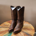 Brown Faded Cowboy Boots