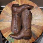 Brown Faded Cowboy Boots