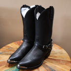 Black Cowboy Boots Silver Hardware