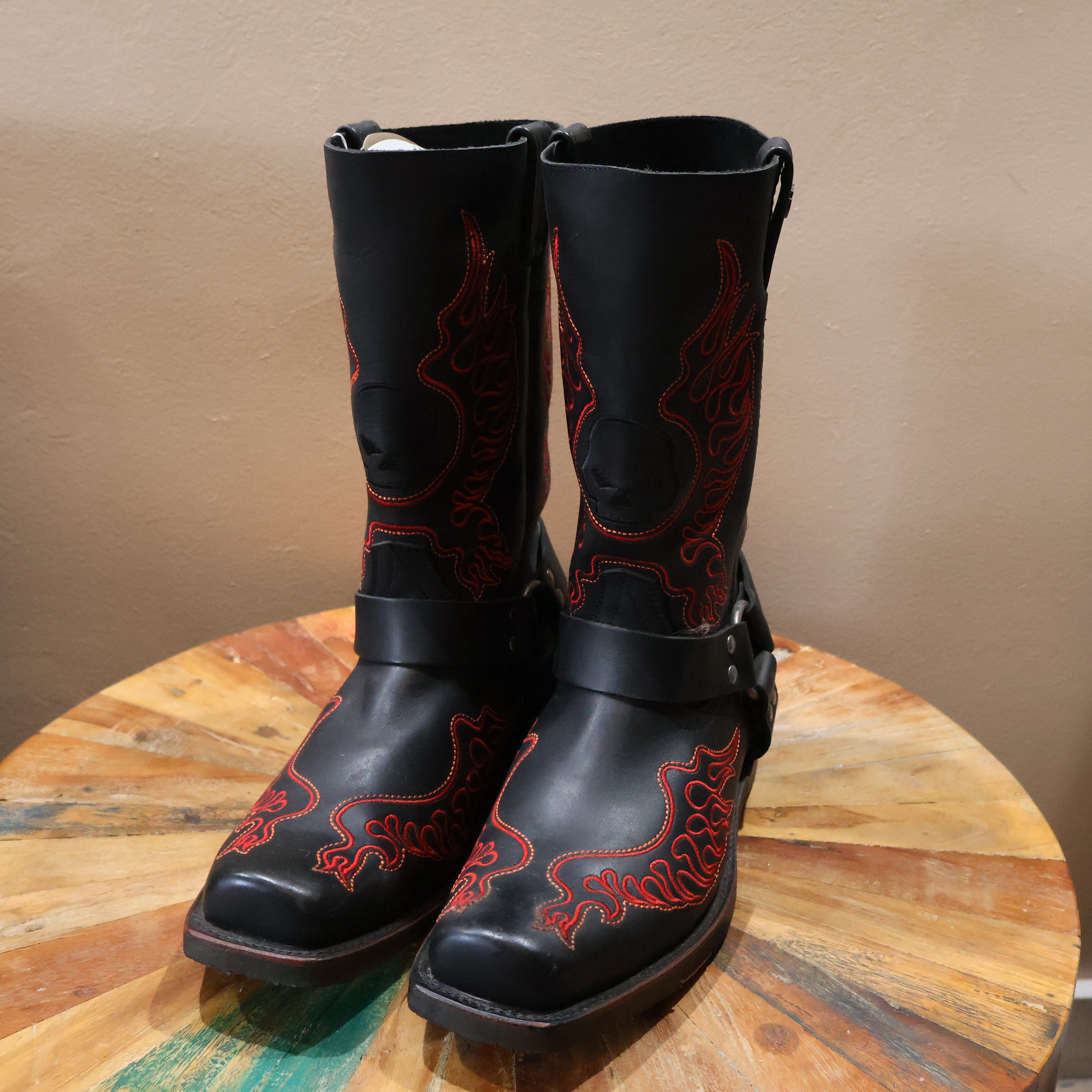 Harley Davidson Flame Harness Riding Boot