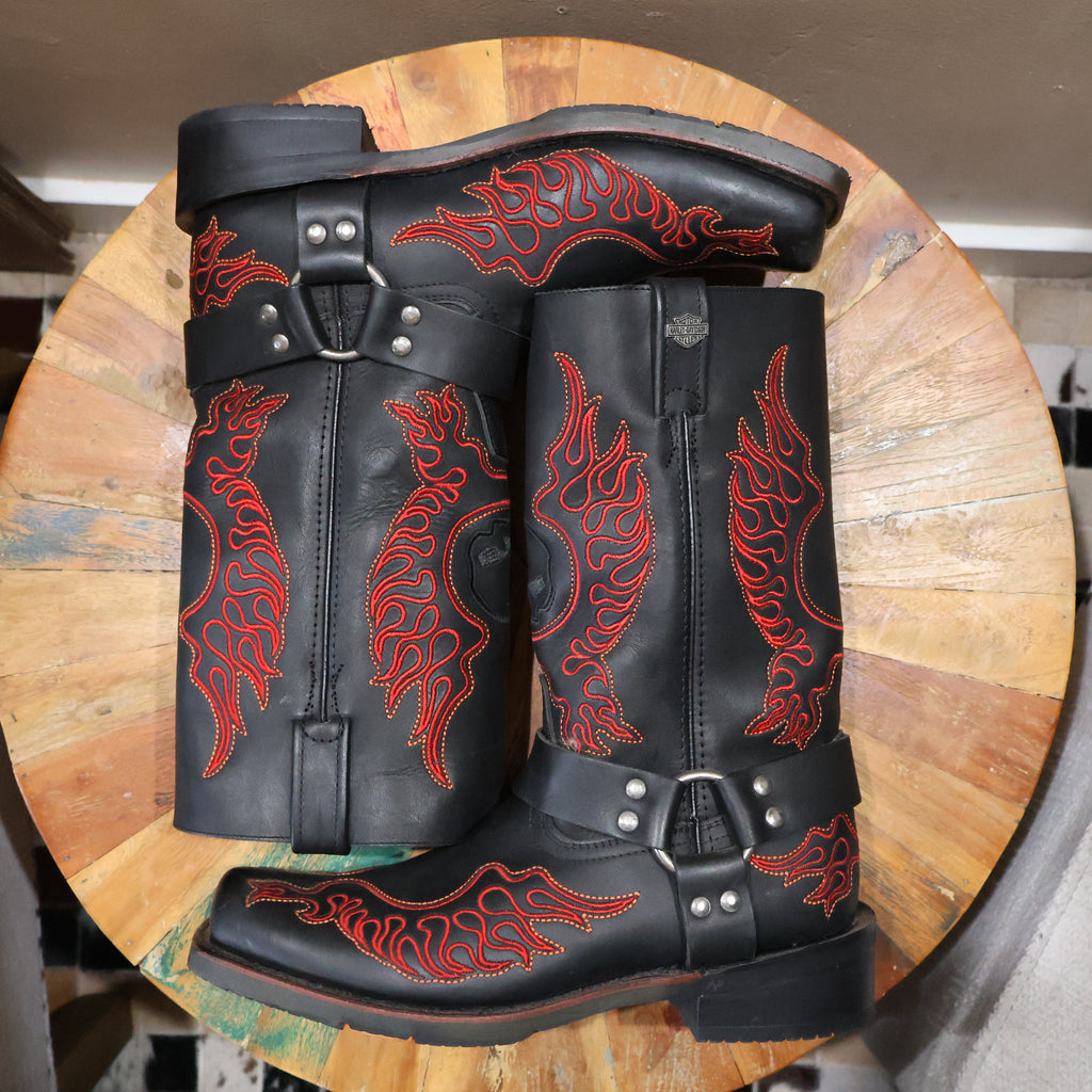 Harley Davidson Flame Harness Riding Boot