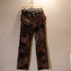 BC Ethic Leather and Suede Patchwork Pants