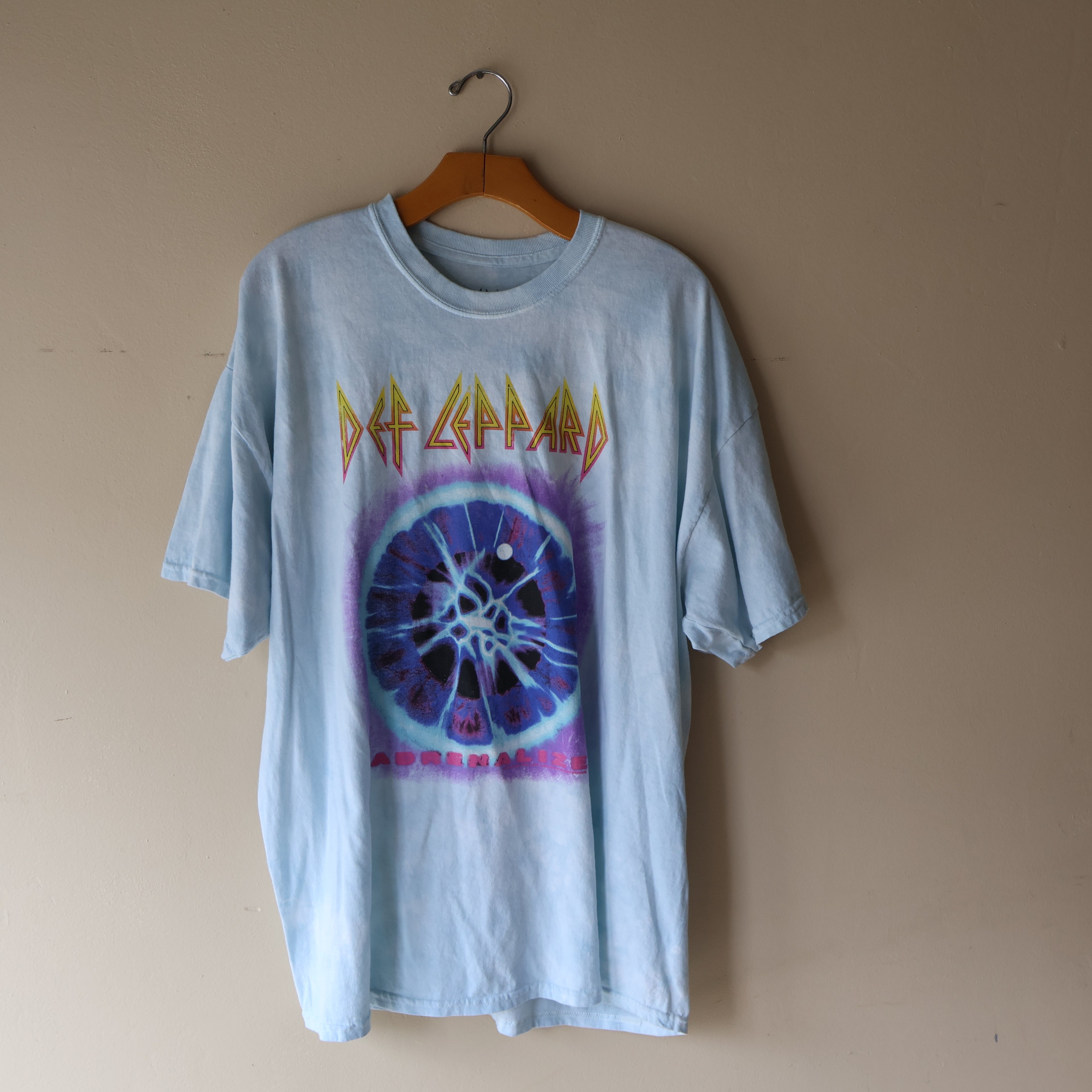 Def Leppard Adrenaline Tee Light Blue