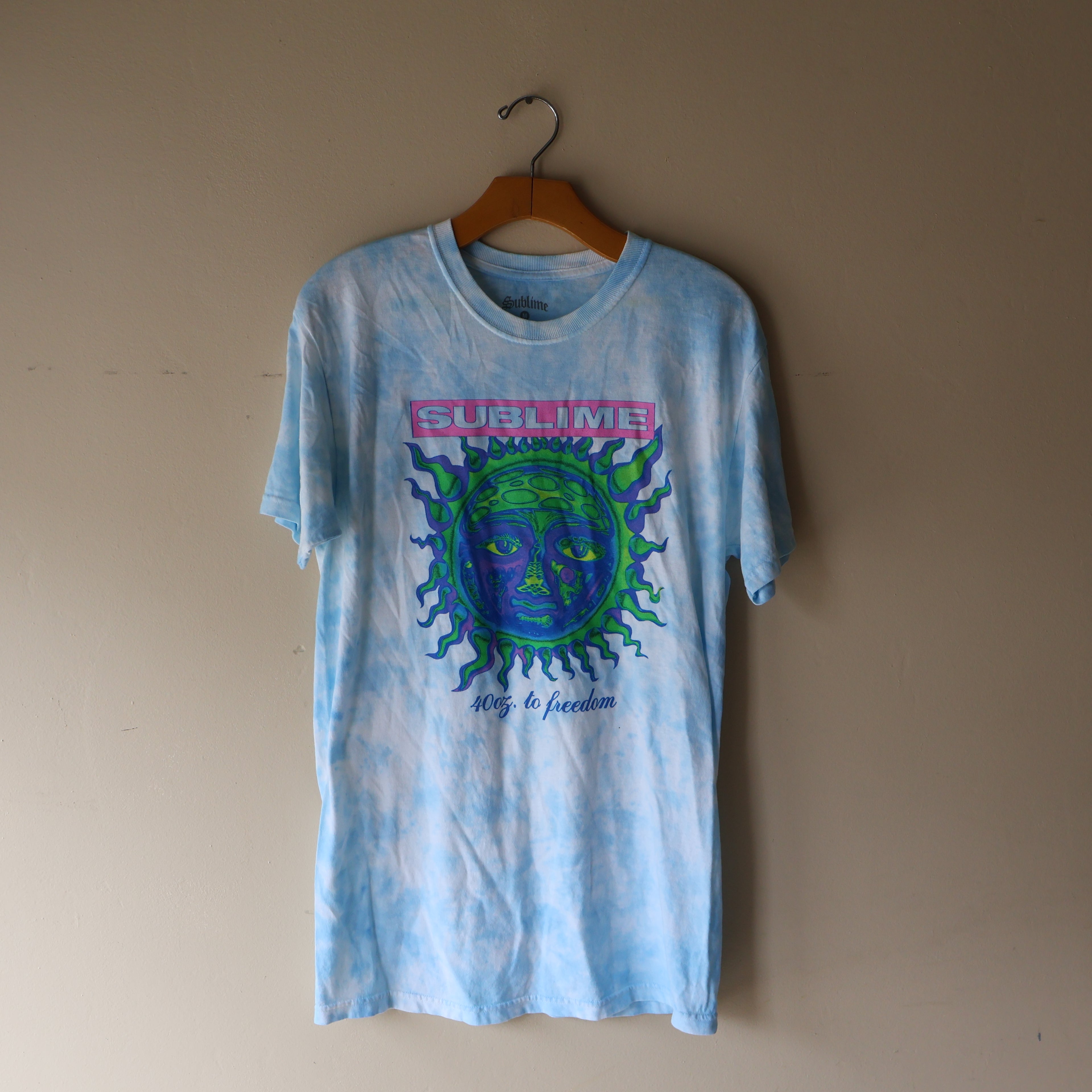 Sublime T-shirt Blue and White Tie-Dye