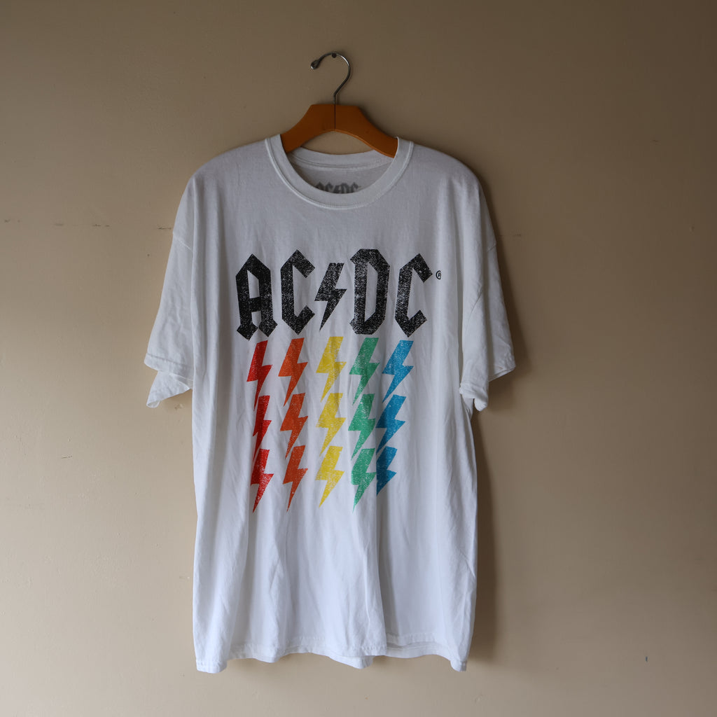 ACDC Rainbow Thunderbolts Tee