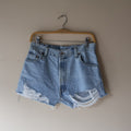 Levis Distressed Hem Shorts