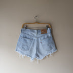 Levis Light Wash Distressed Shorts