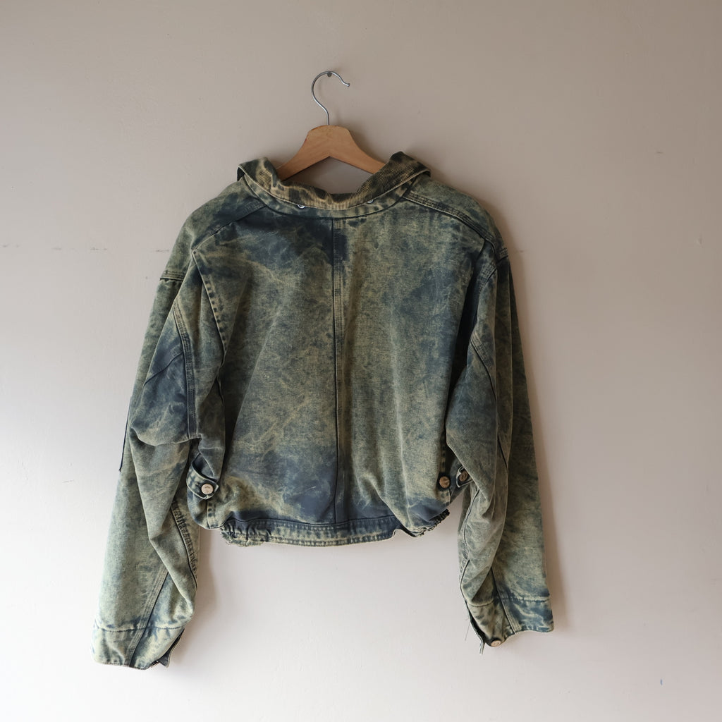 Carhartt Green Dyed Stonewash Cropped Jacket