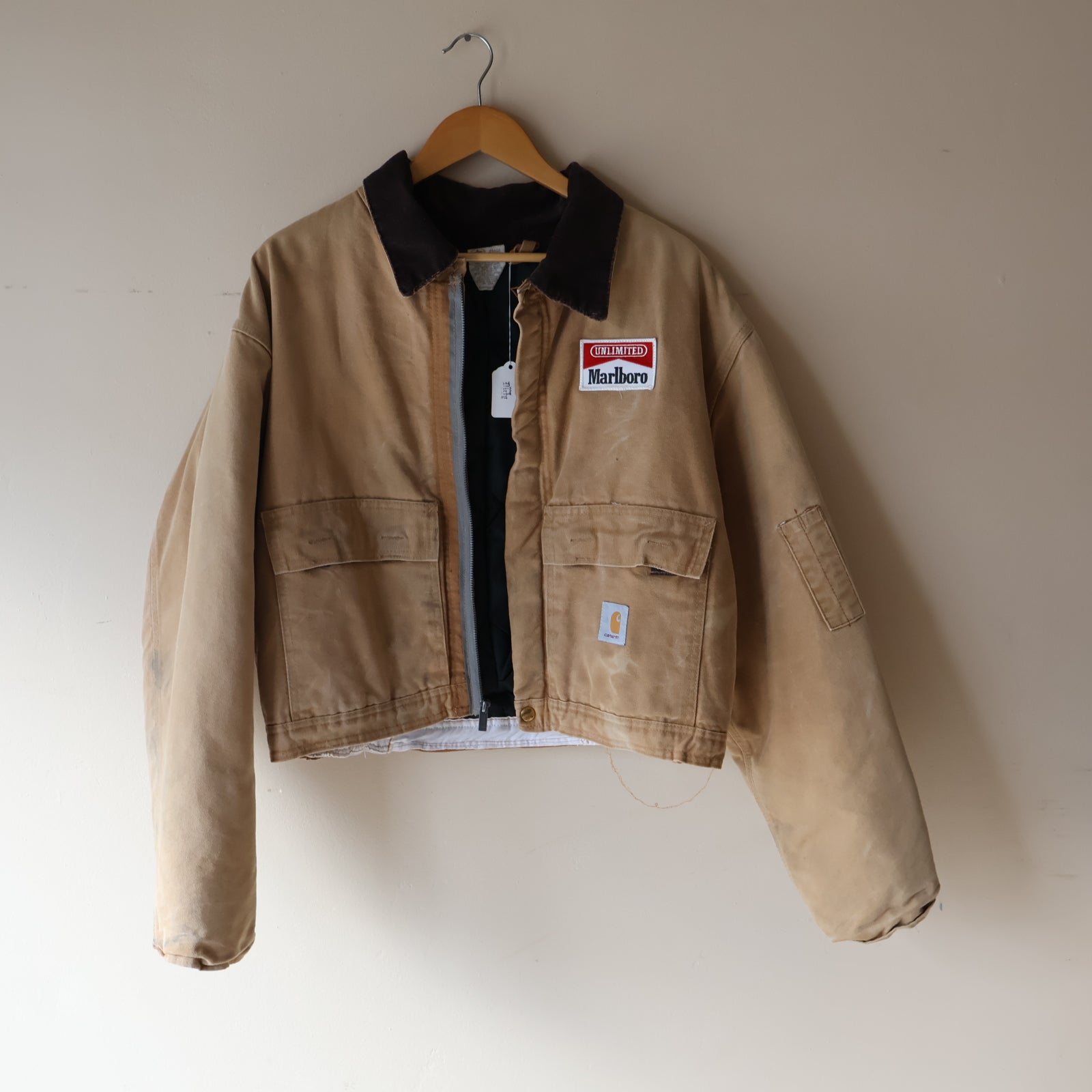 Carhartt Cropped Coverall Jacket with Marlboro Design