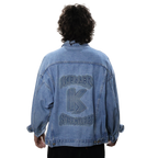 Keller Structures Debossed Denim Jacket