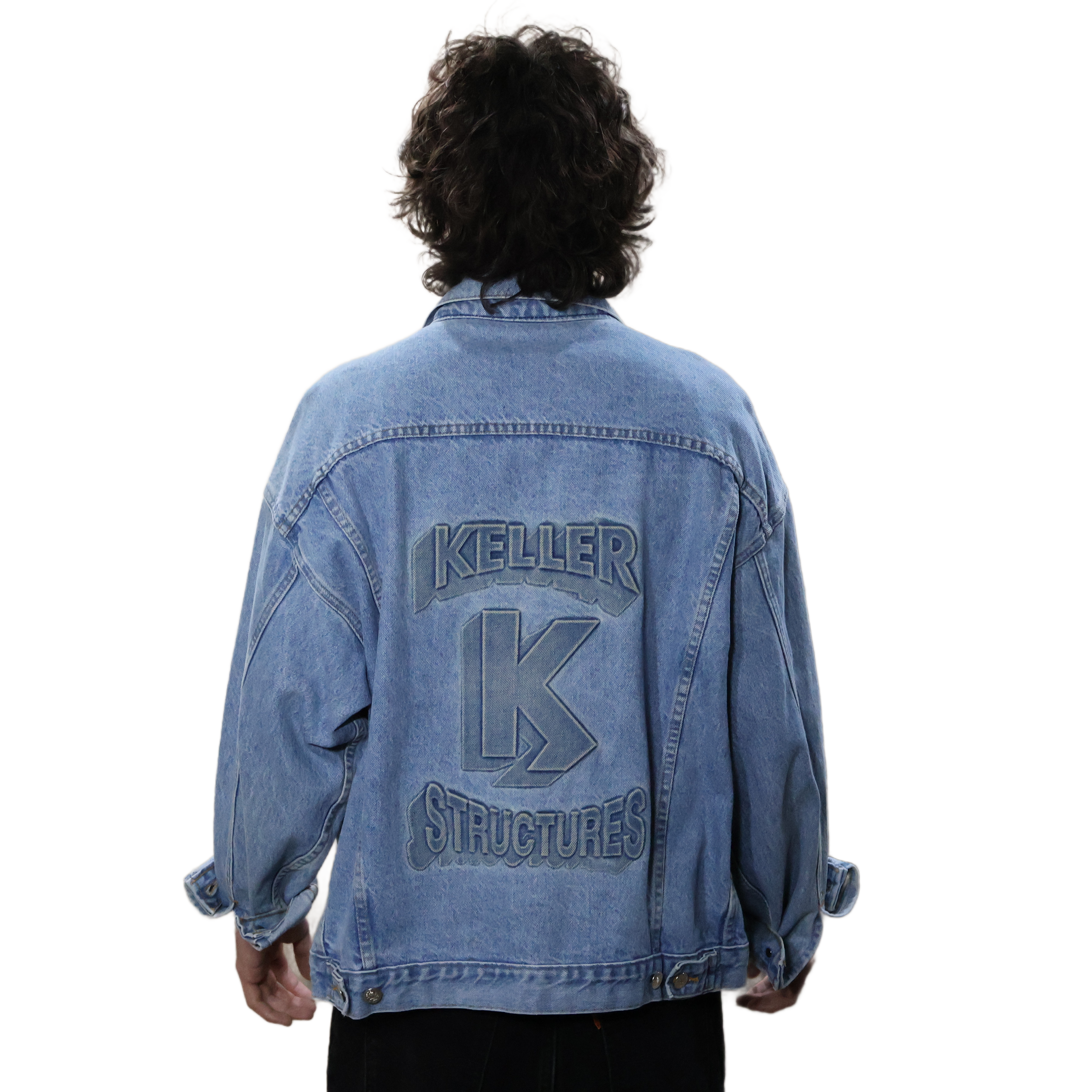 Keller Structures Debossed Denim Jacket