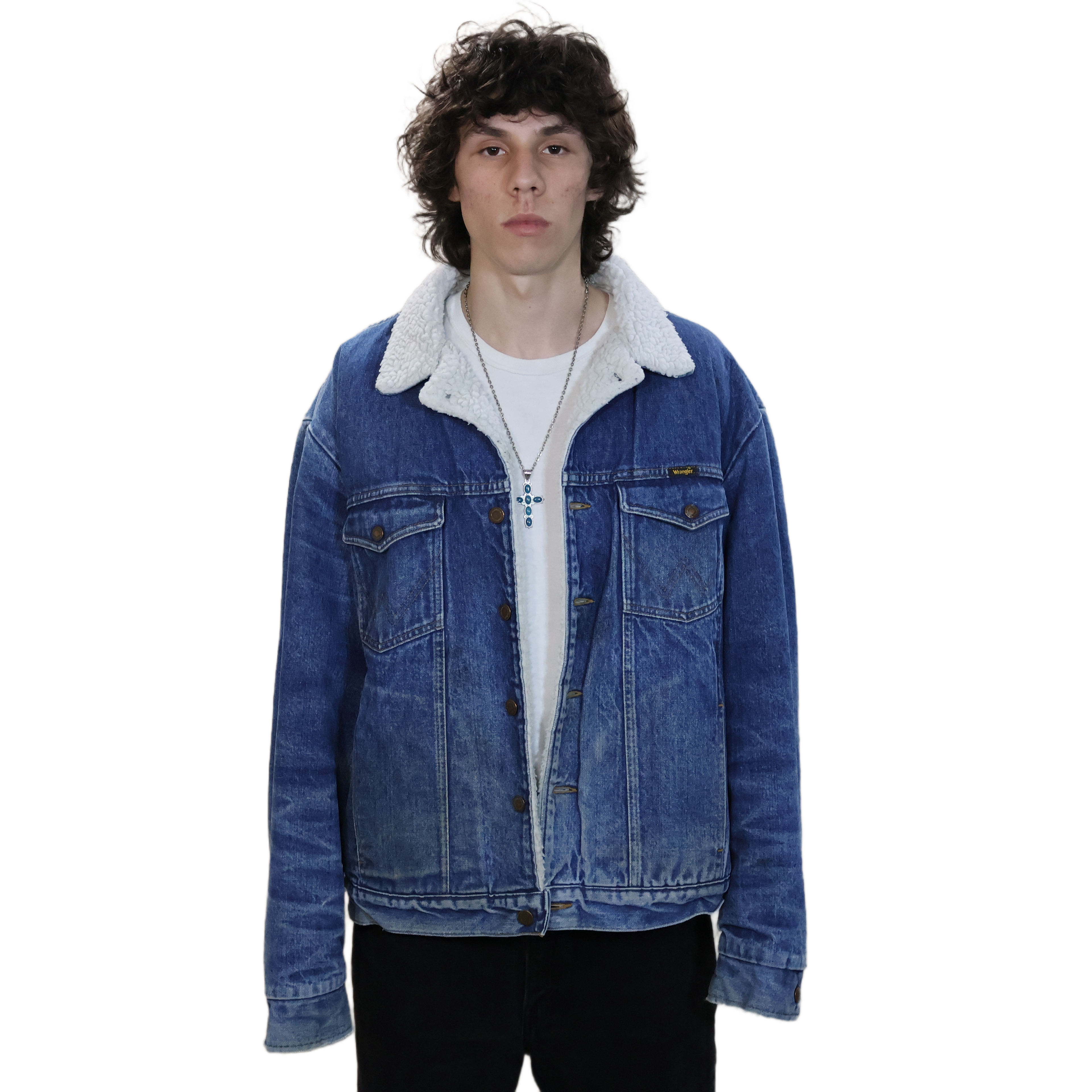Wrangler Sherpa Lined Denim Jacket