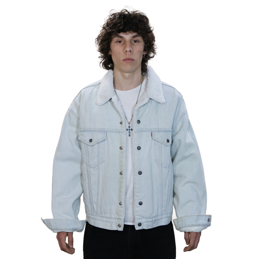 Levi's Sherpa Lined Denim Jacket Light Wash