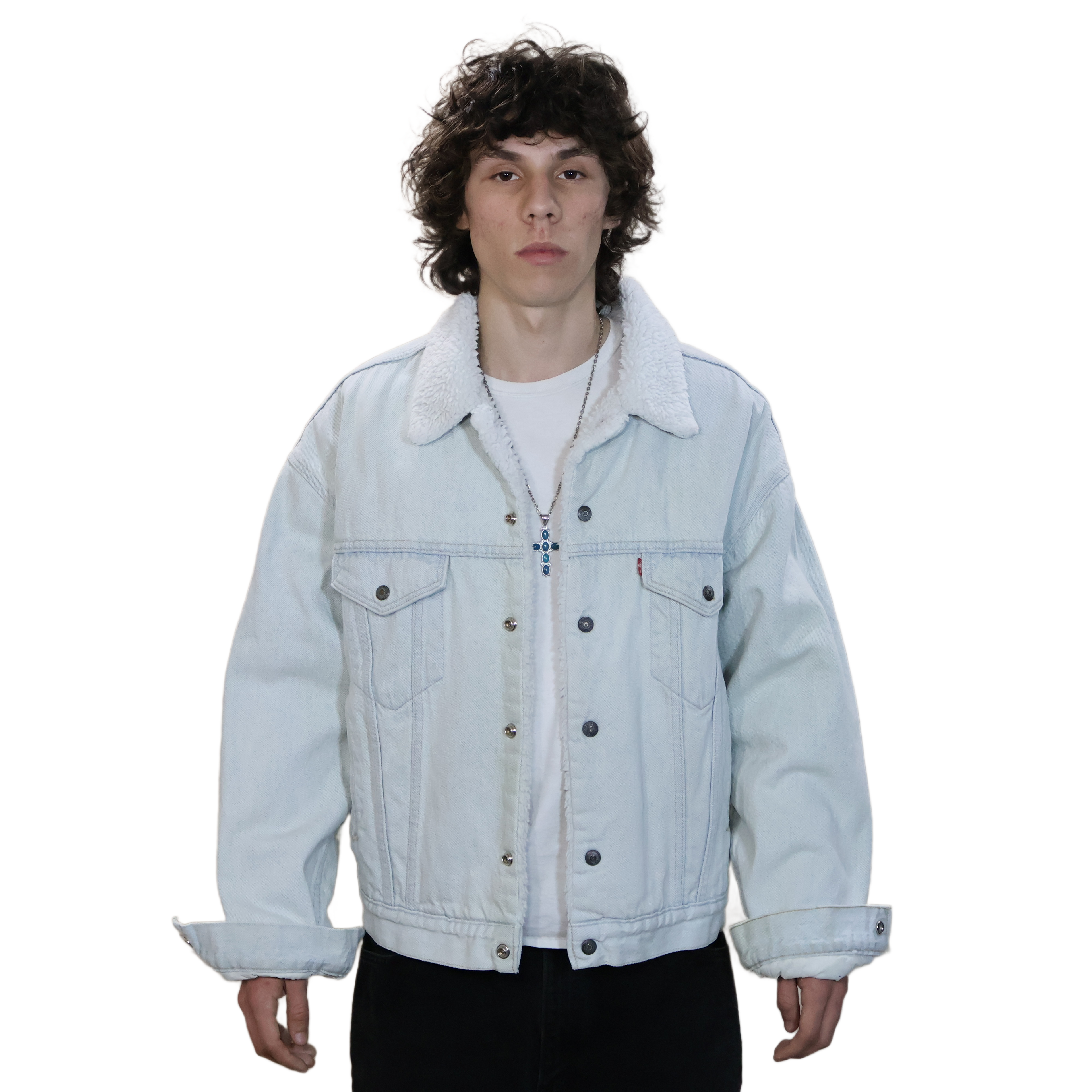 Levi's Sherpa Lined Denim Jacket Light Wash