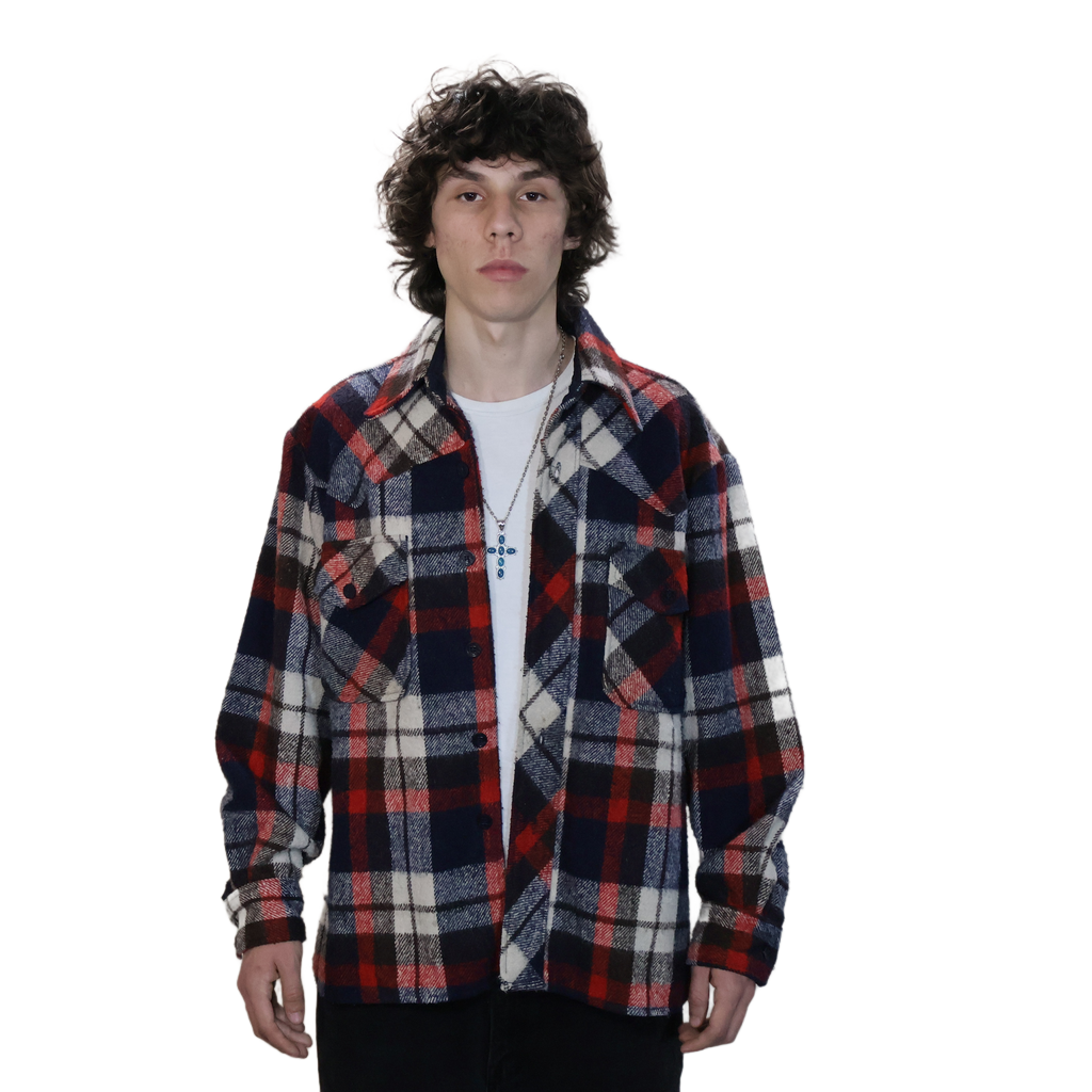 Lord James Wool Plaid Coat
