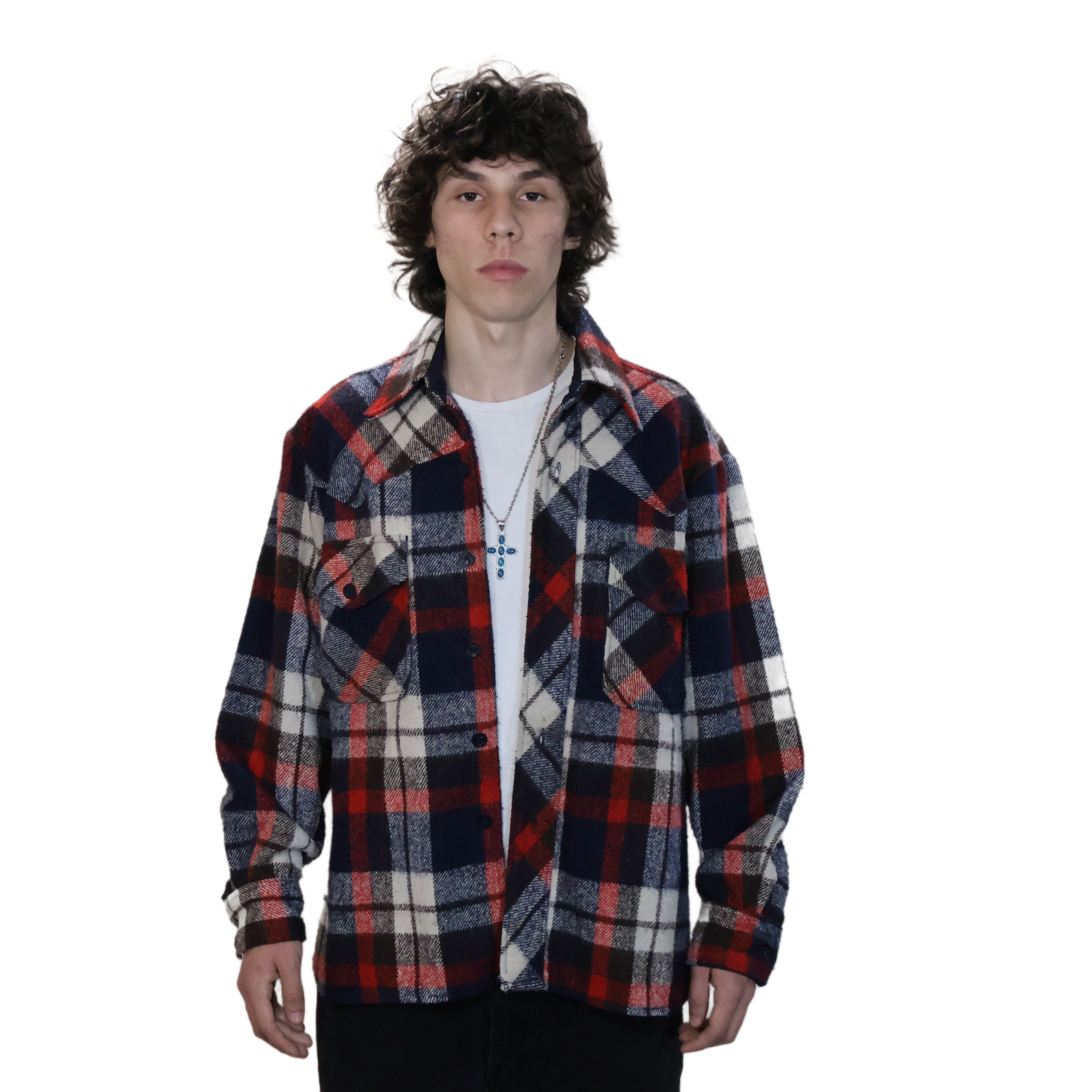 Lord James Wool Plaid Coat