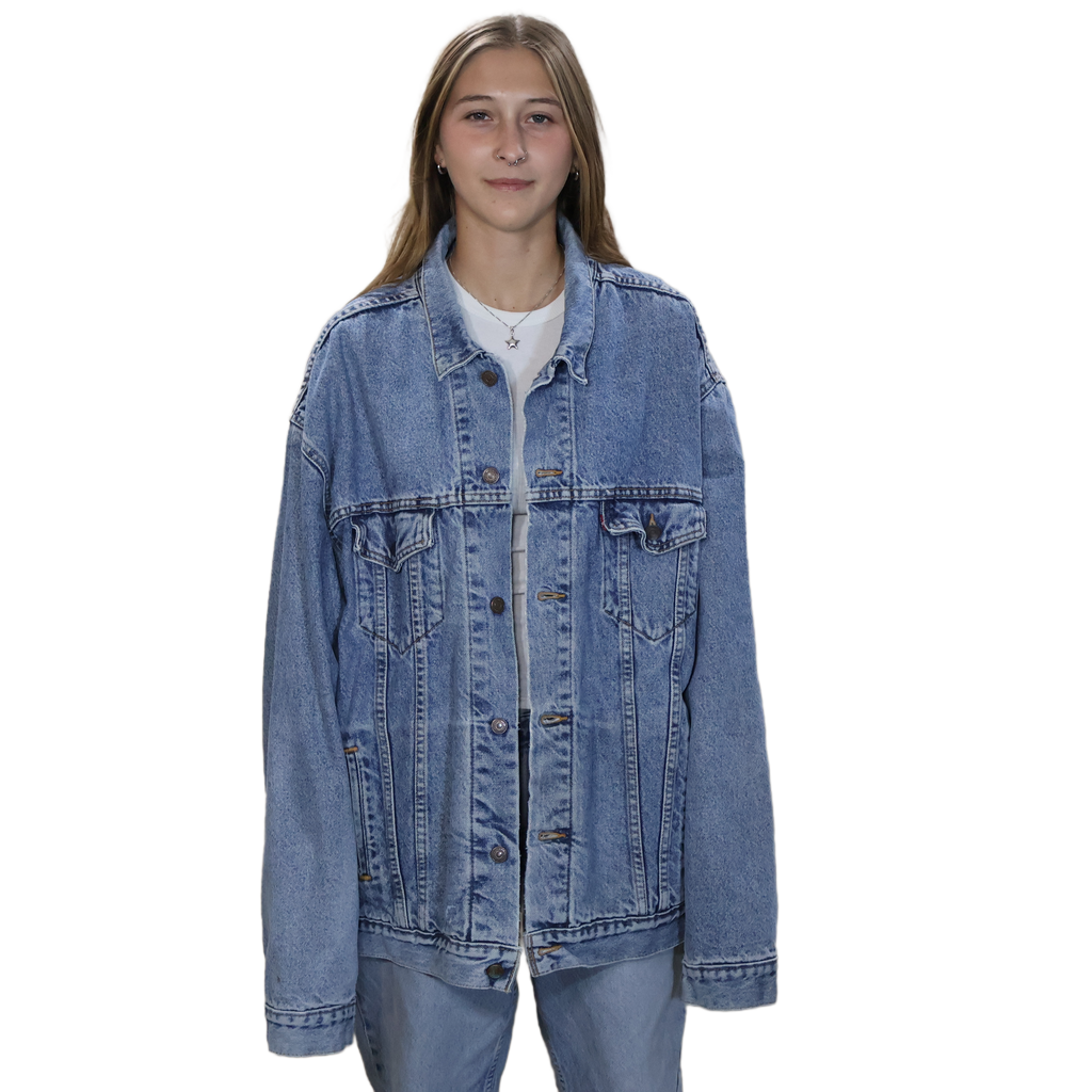 Levi's Flannel Lined Denim Jacket Long