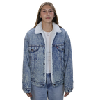 Levi's Acid Wash Sherpa Lined Denim Jacket