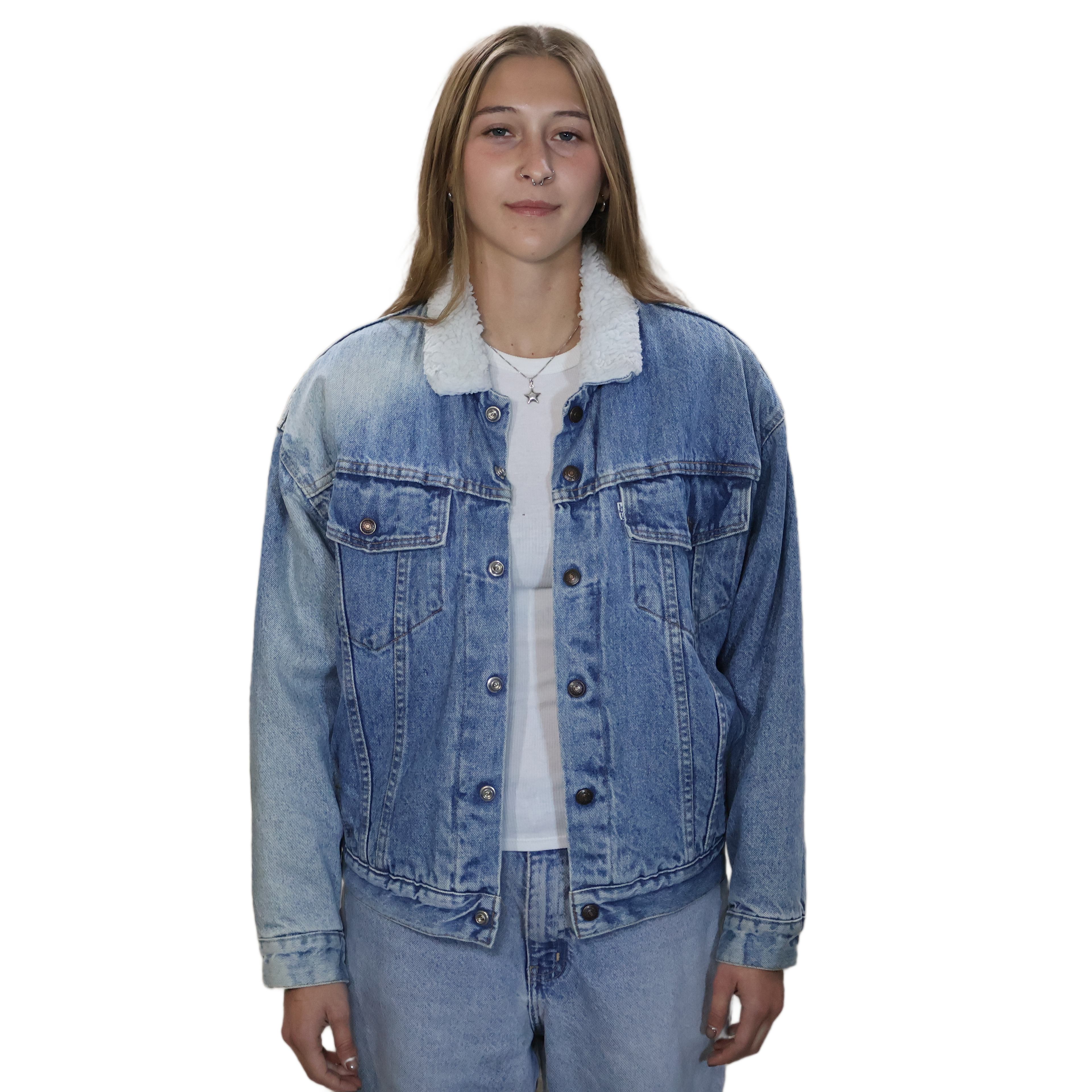 Levi's White Tag Sherpa Lined Denim Jacket