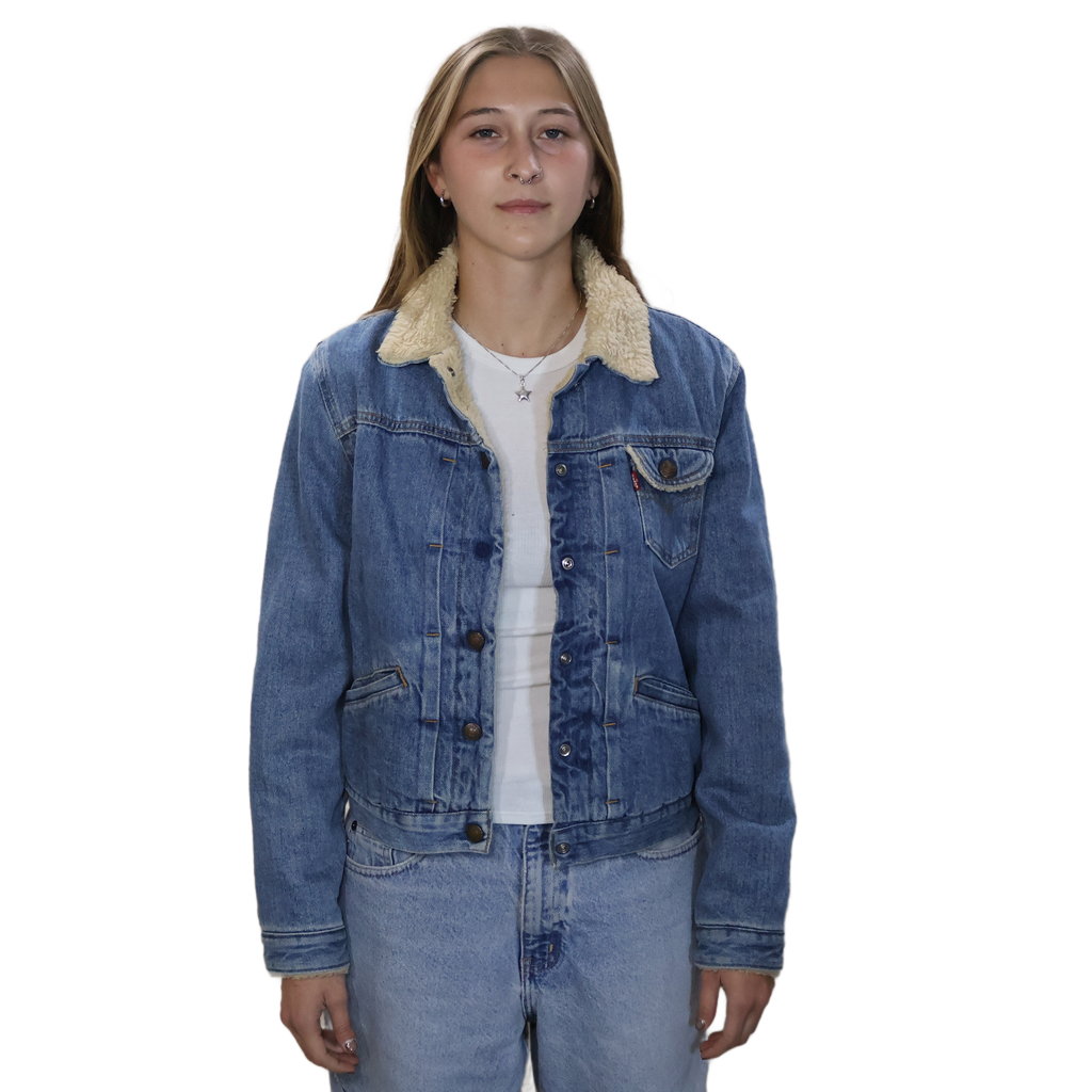 Levi's Sherpa Lined Denim Jacket Short