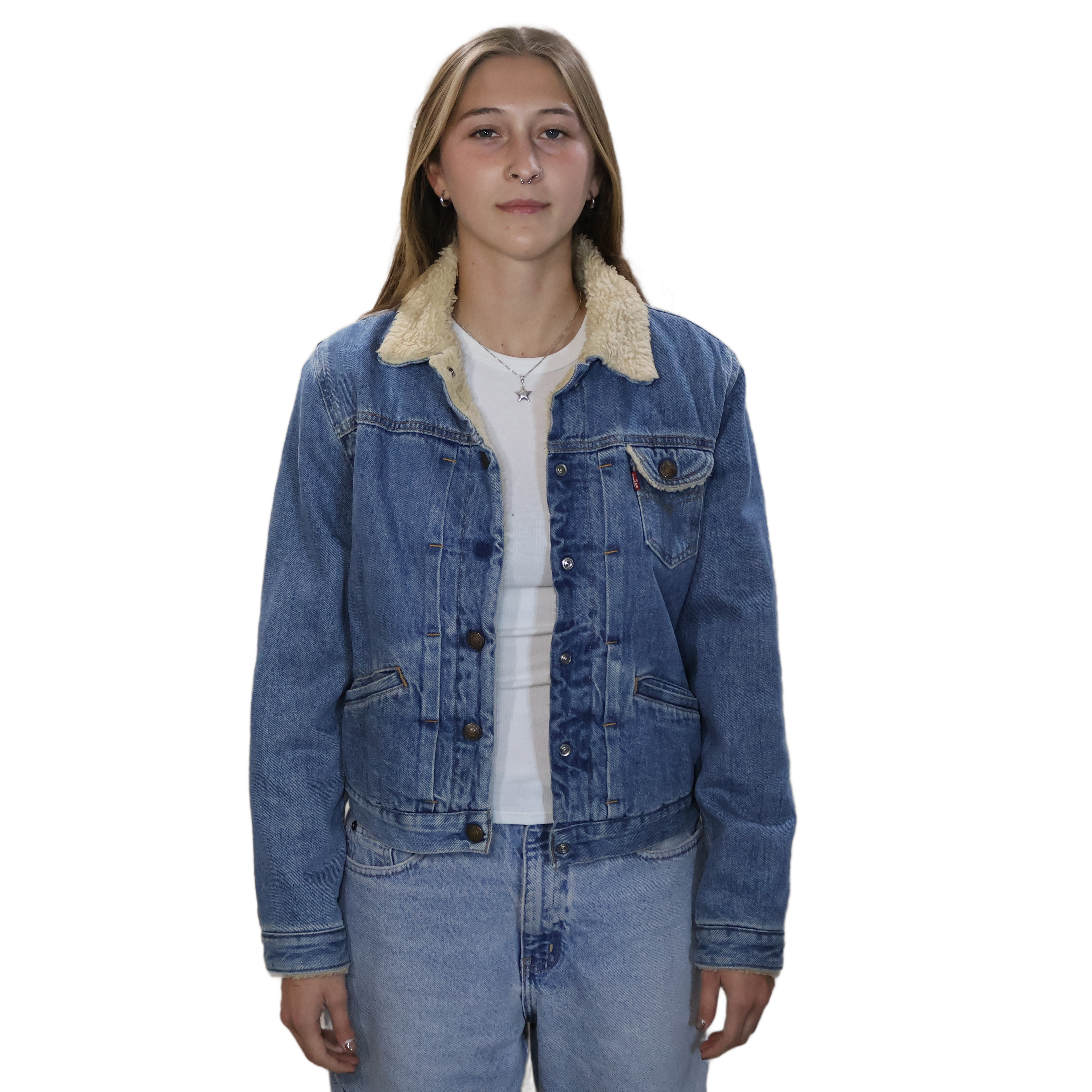 Levi's Sherpa Lined Denim Jacket Short