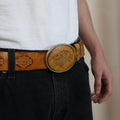 Harley Davidson Tan Leather Belt