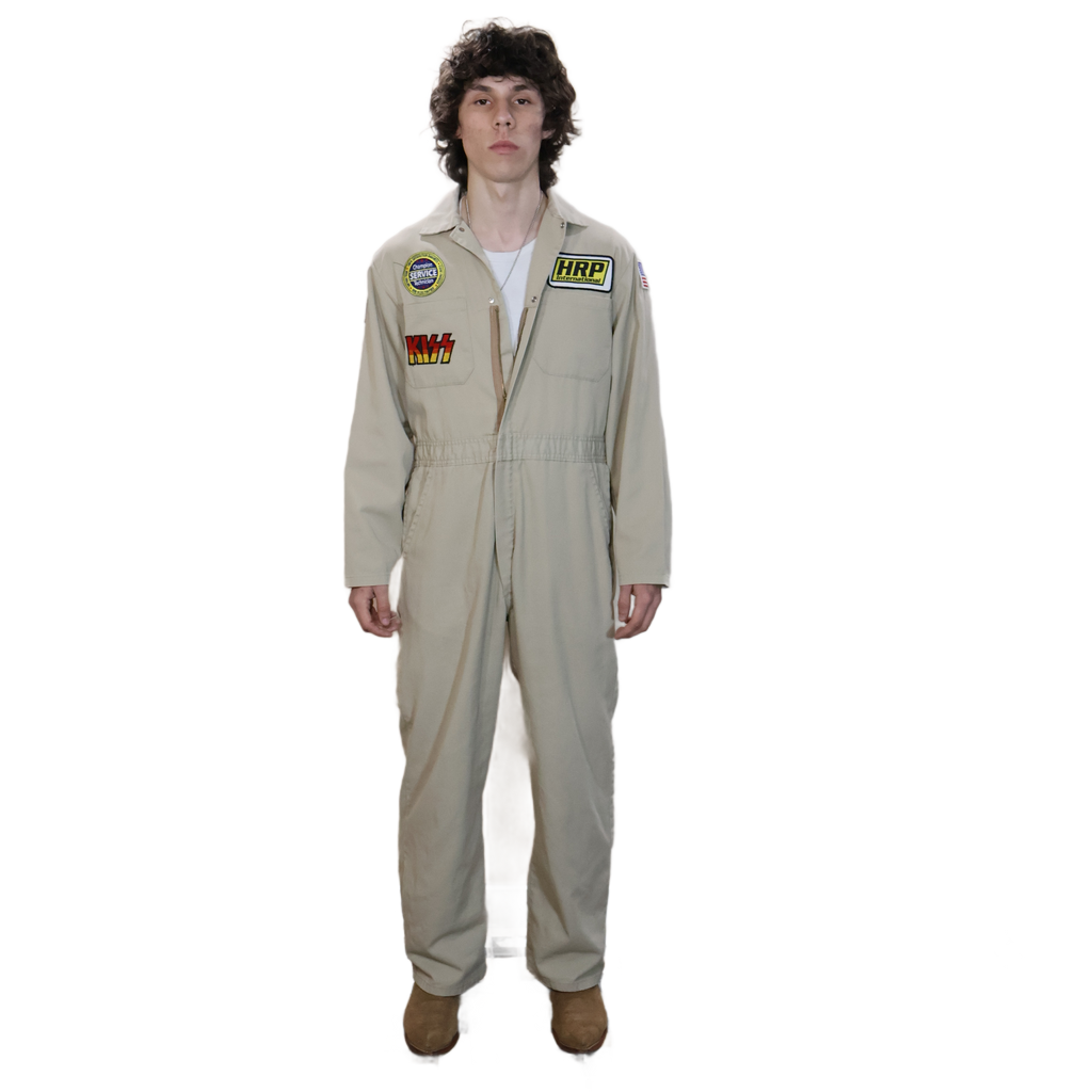 Khaki Multi Patch Coveralls