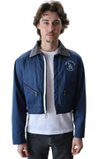 Los Angeles Dodgers Cropped Coverall Jacket Navy