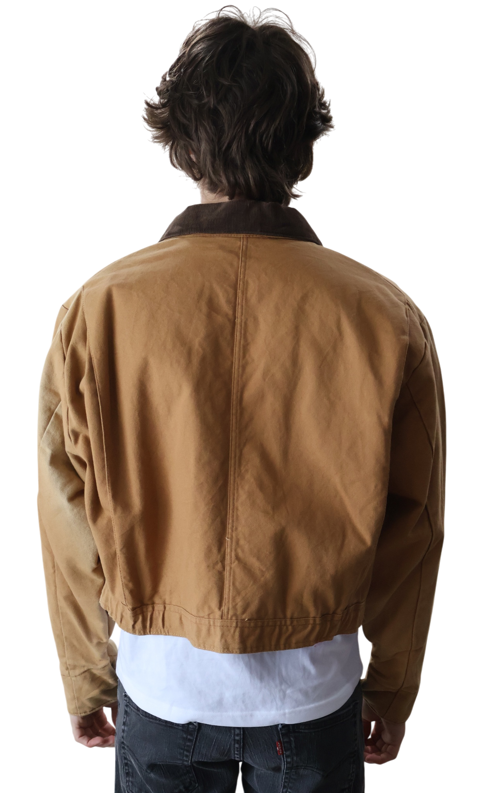 Los Angeles Dodgers Cropped Coverall Jacket Camel
