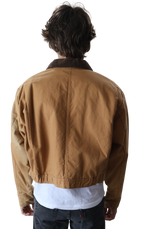 Los Angeles Dodgers Cropped Coverall Jacket Camel
