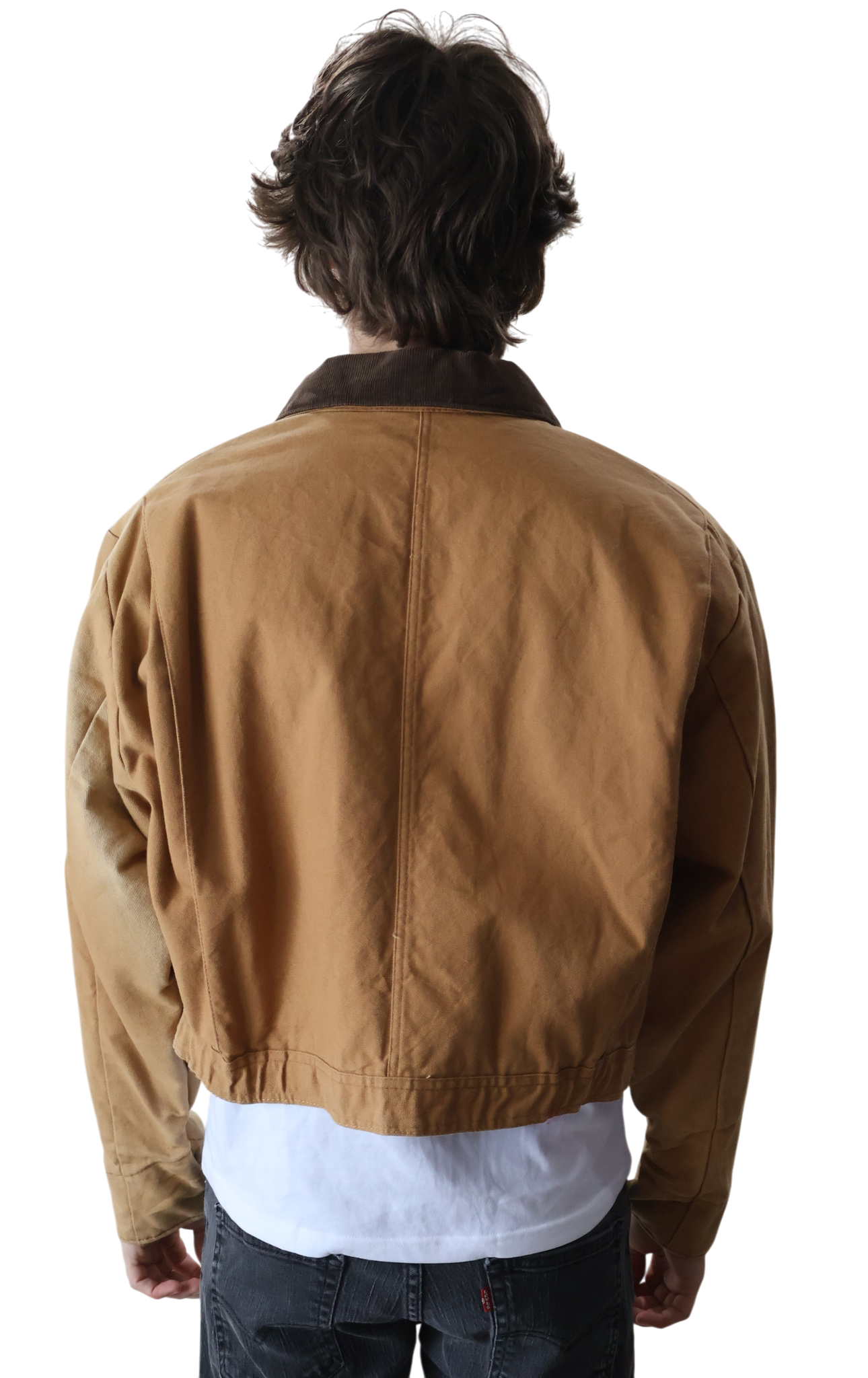 Los Angeles Dodgers Cropped Coverall Jacket Camel
