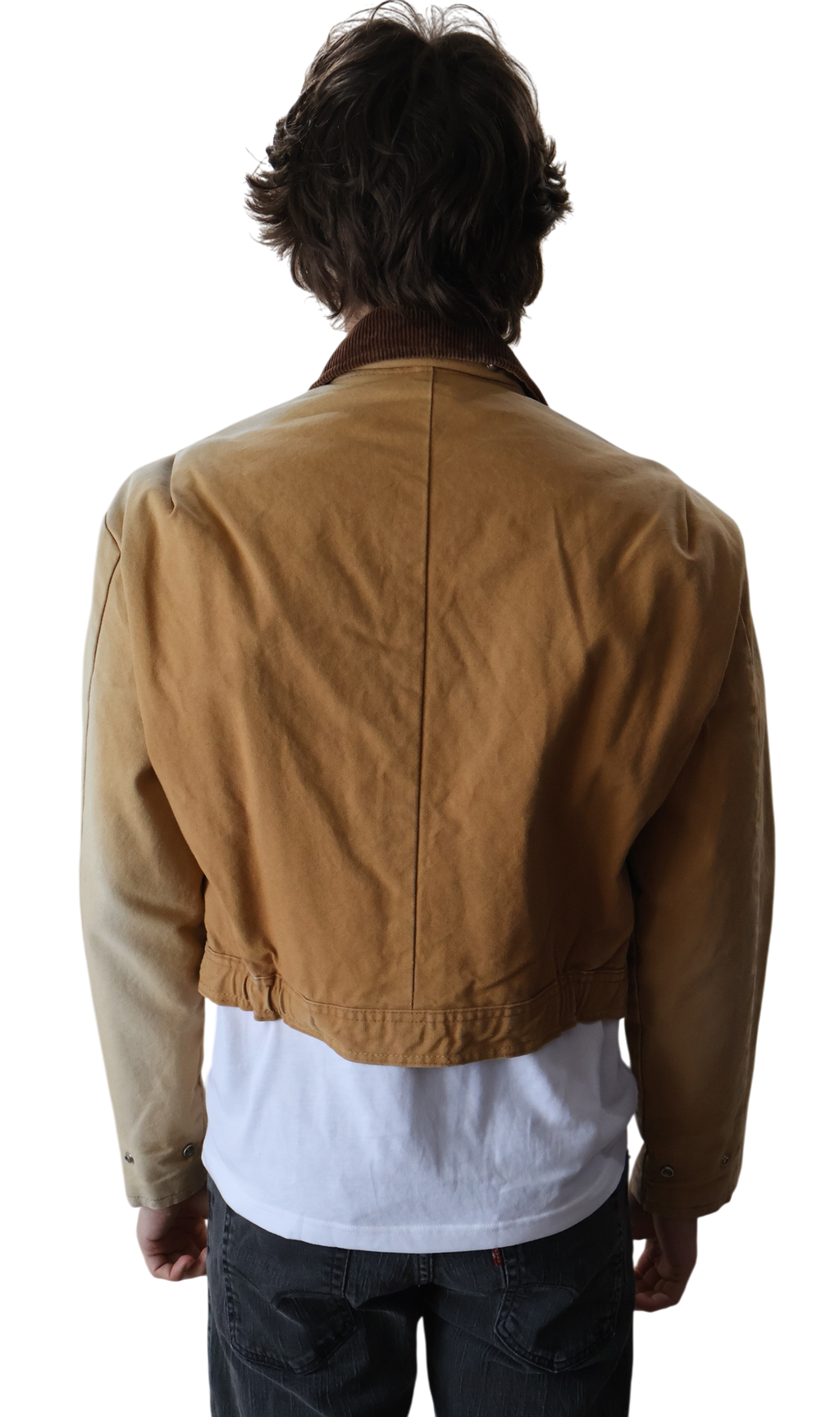 New York Yankees Cropped Coverall Jacket Camel