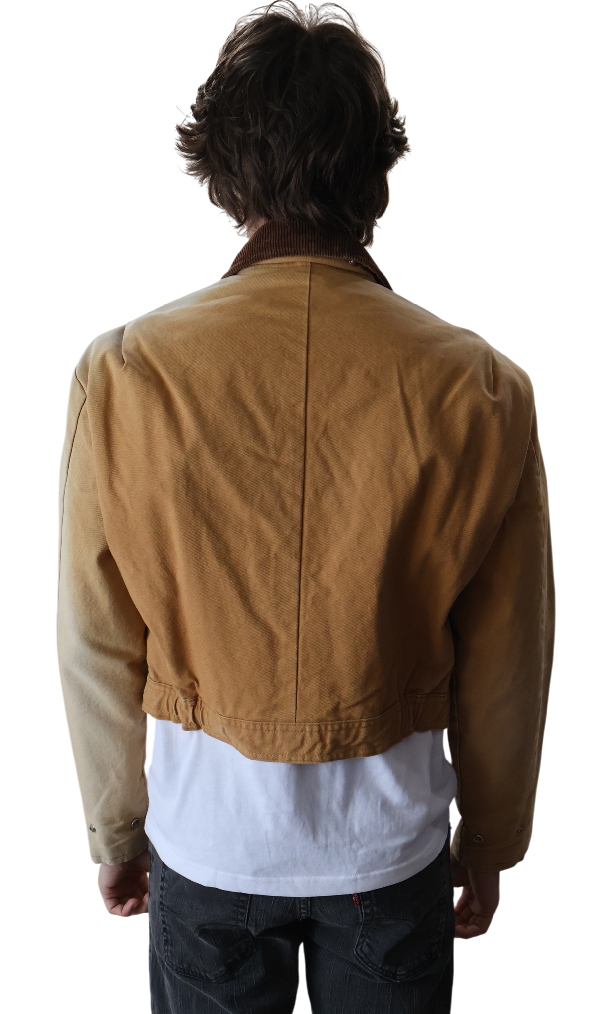 New York Yankees Cropped Coverall Jacket Camel