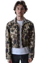 Duck Camo Cropped Coverall Jacket