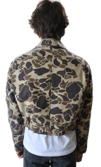 Duck Camo Cropped Coverall Jacket