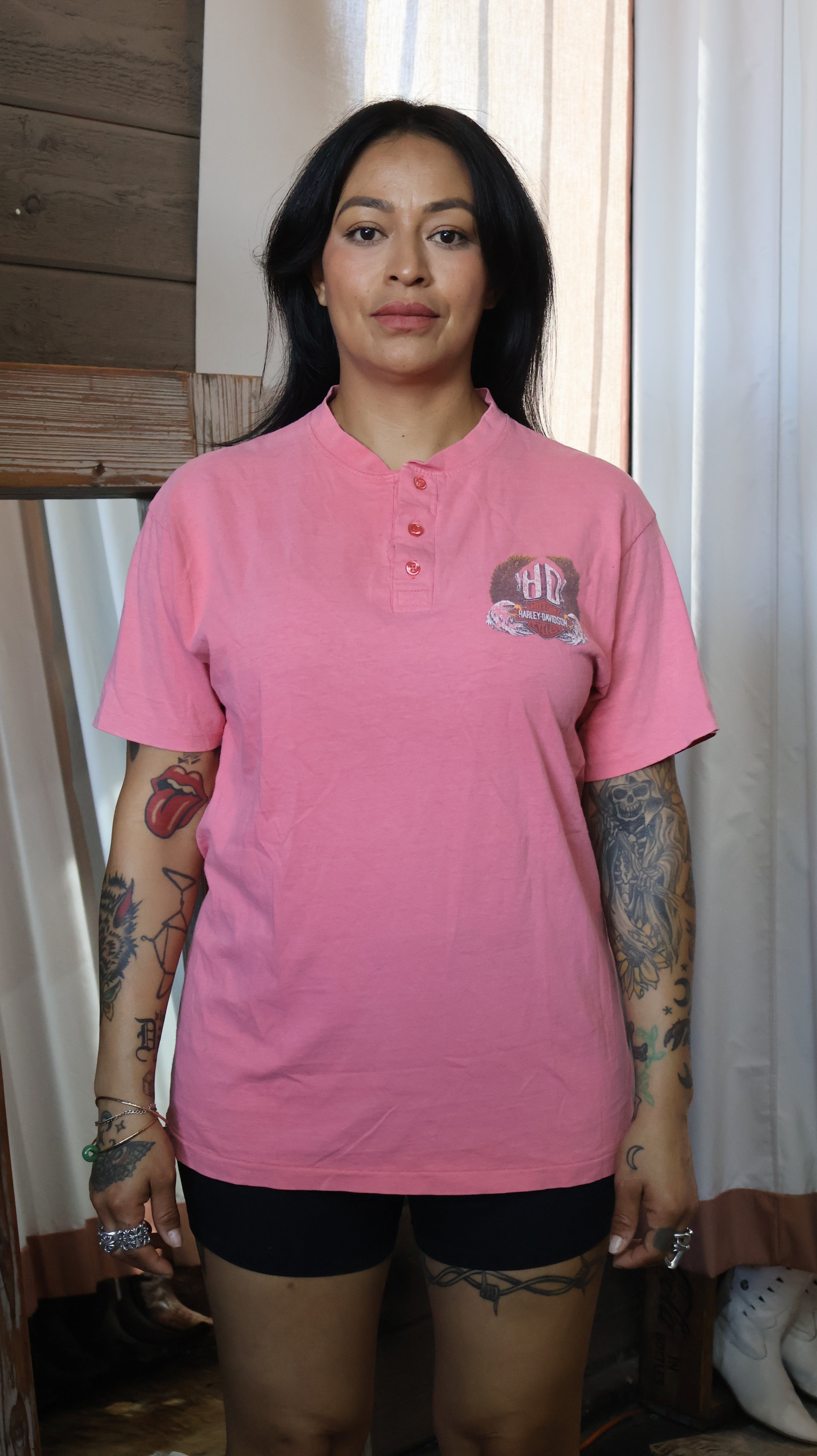Harley Davidson Henley Tee