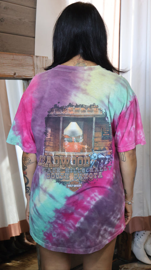 2000s Y2K Harley Davidson Tie Dye Tee